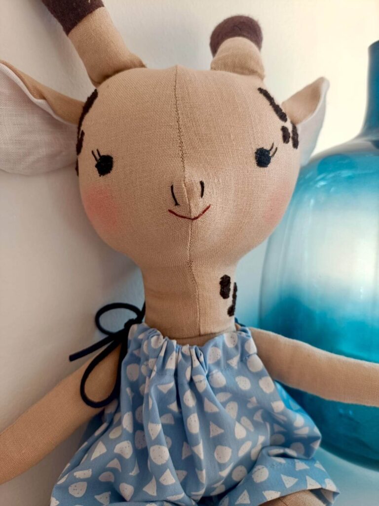 fabric and floss giraffe 16